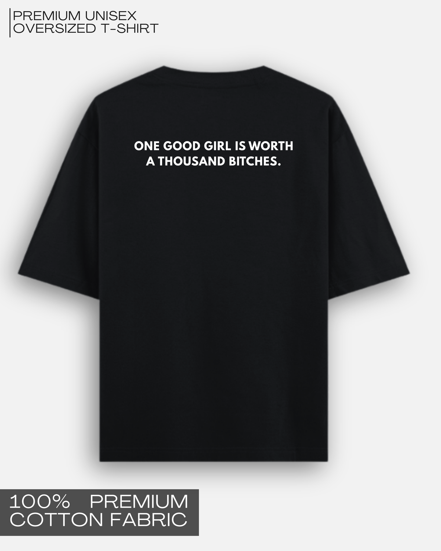 Quality Over Quantity - Premium Unisex Oversized T-Shirt