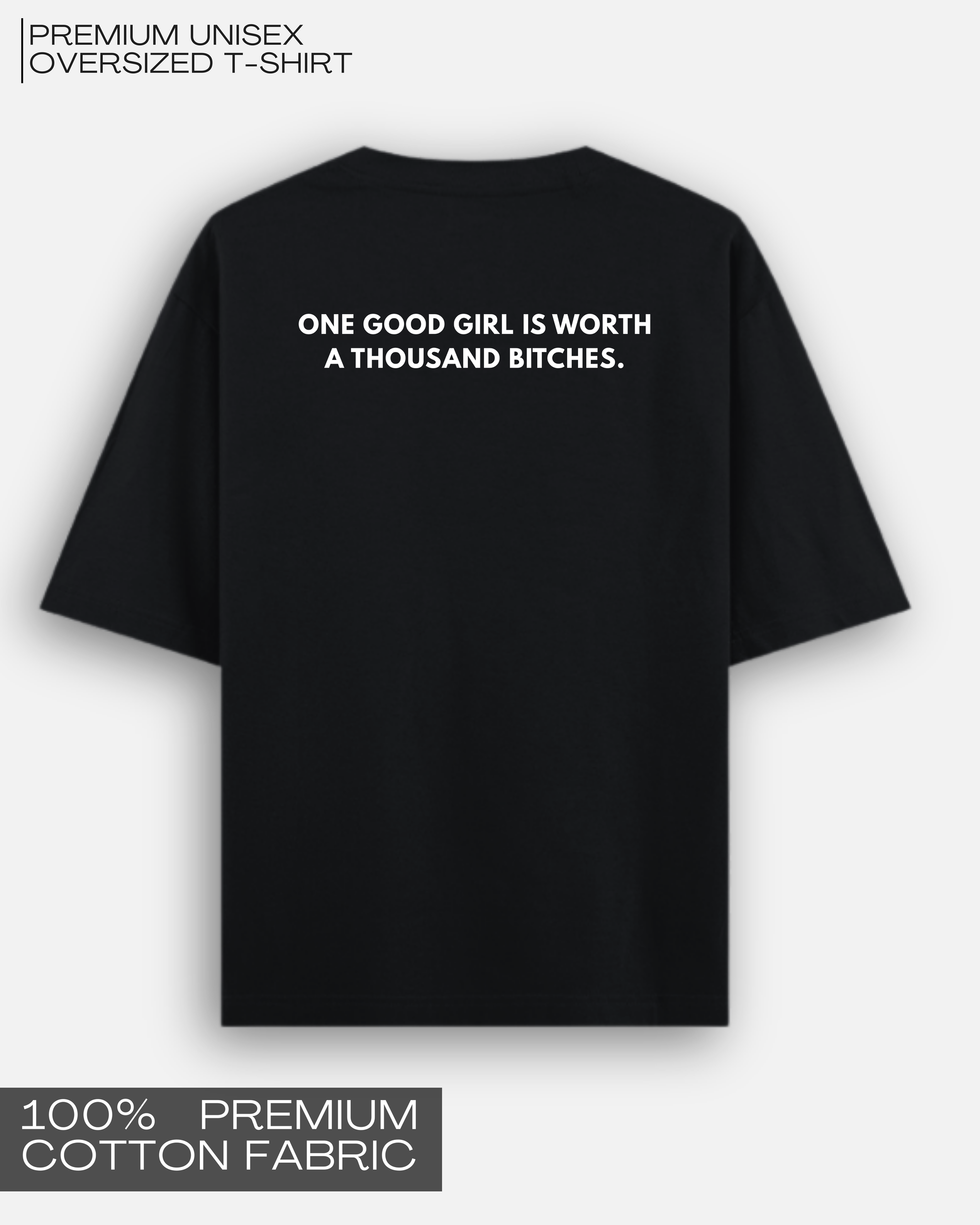 Quality Over Quantity - Premium Unisex Oversized T-Shirt