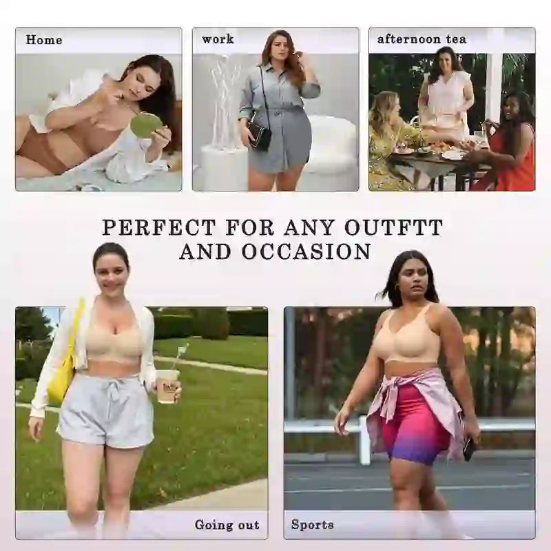 Full Coverage Wireless Bra Seamless Comfort Fit