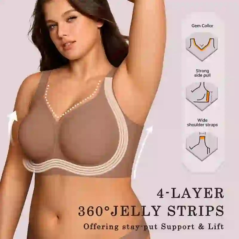 Full Coverage Wireless Bra Seamless Comfort Fit