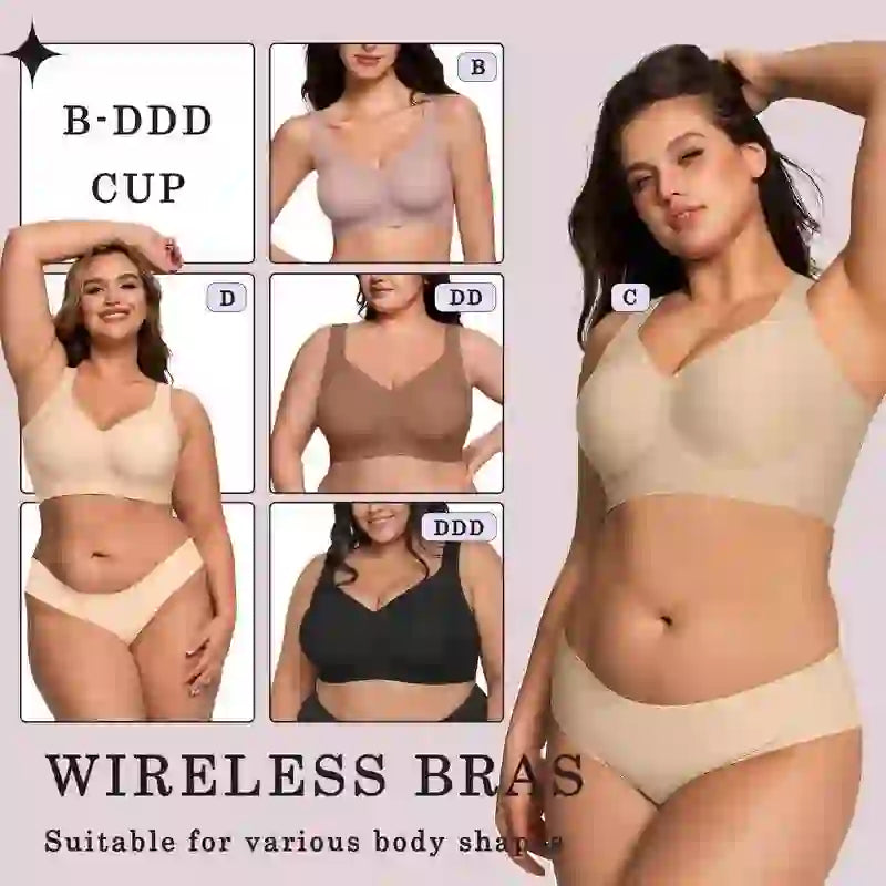 Full Coverage Wireless Bra Seamless Comfort Fit