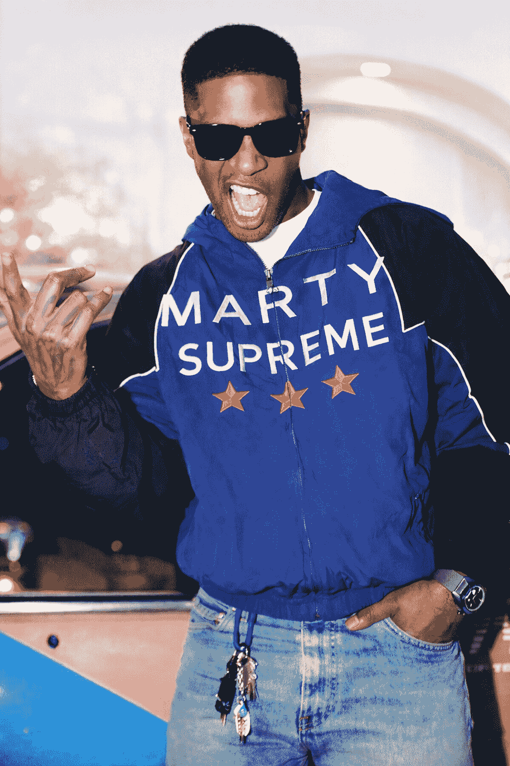 Mens Streetwear Jacket Marty Supreme Style