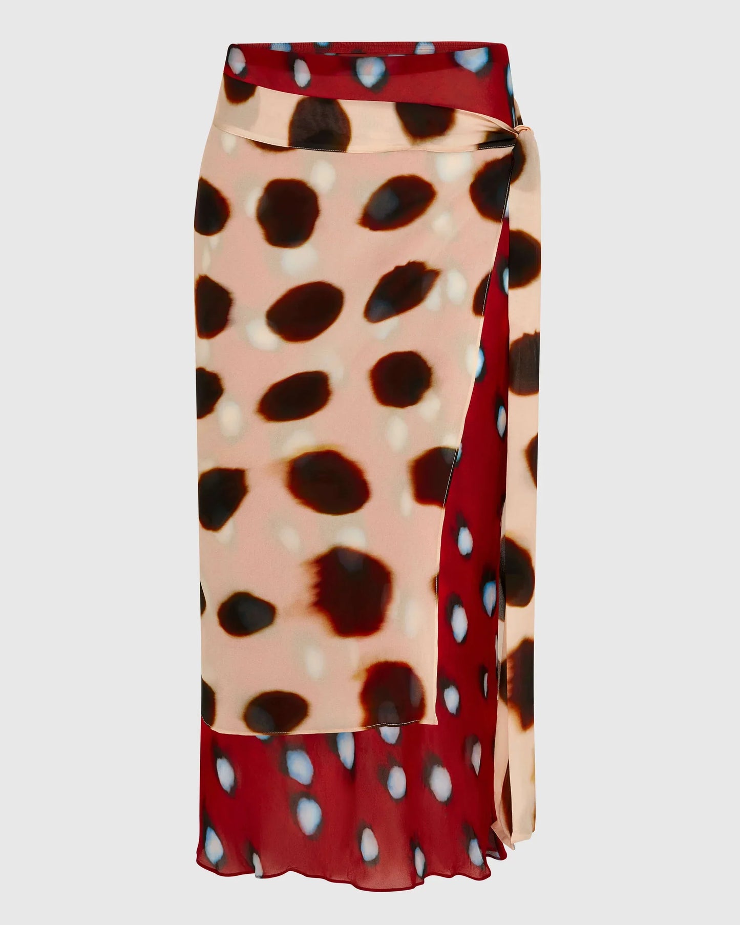 Sheer Wrap Sarong Midi Skirt