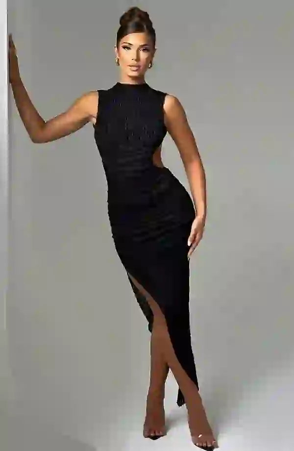 Aphrodite Midi Dress Elegant Womens Outfit