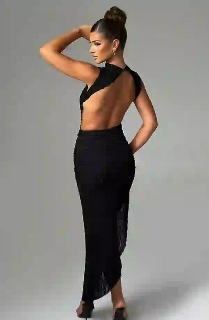 Aphrodite Midi Dress Elegant Womens Outfit