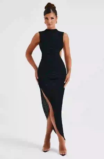 Aphrodite Midi Dress Elegant Womens Outfit
