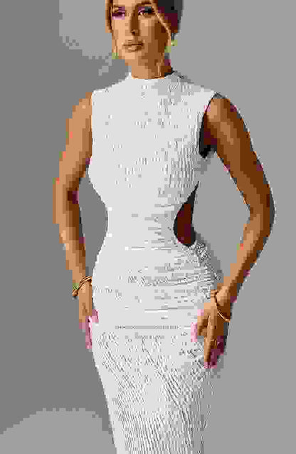 Aphrodite Midi Dress Elegant Womens Outfit