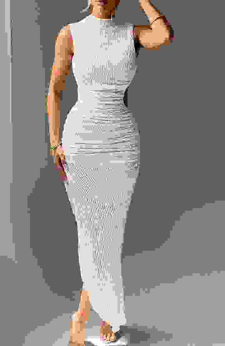 Aphrodite Midi Dress Elegant Womens Outfit