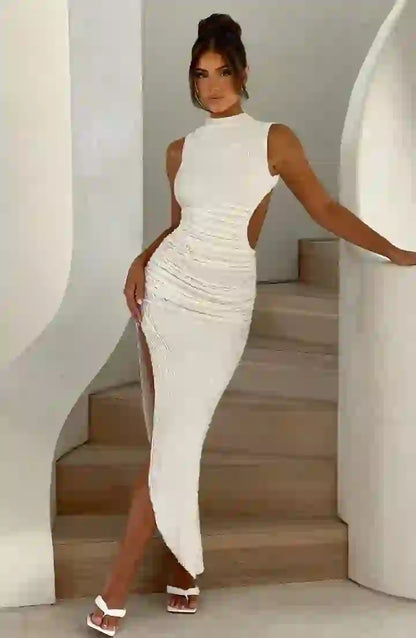 Aphrodite Midi Dress Elegant Womens Outfit