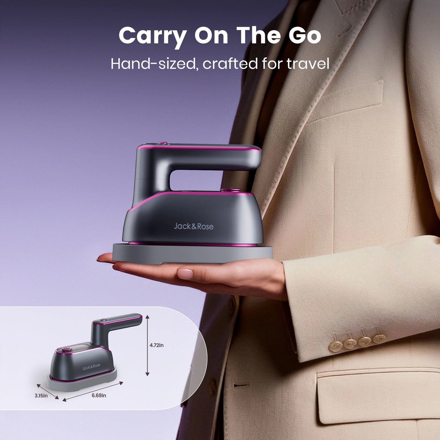 Pacific Den Portable Steam Iron