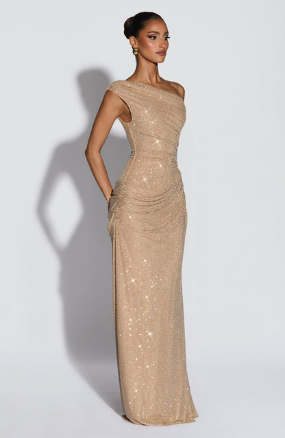 Ottilie Maxi Dress - Gold Dress Babyboo Fashion Premium Exclusive Design