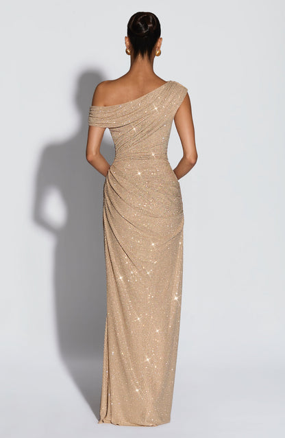 Ottilie Maxi Dress - Gold Dress Babyboo Fashion Premium Exclusive Design