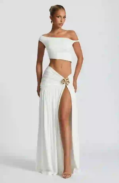Elegant Maxi Skirt for Women Saira Flowy Long Skirt
