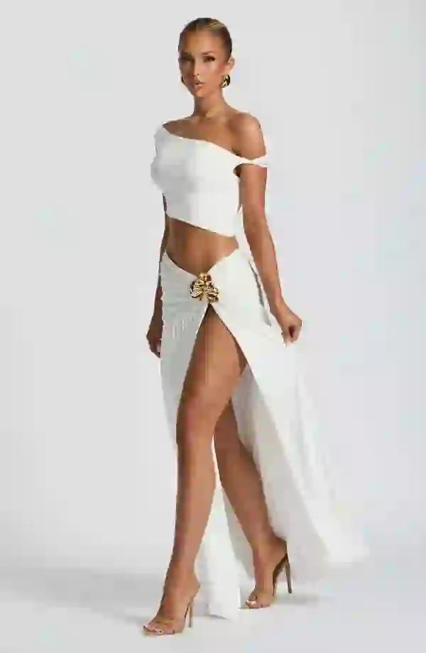 Elegant Maxi Skirt for Women Saira Flowy Long Skirt