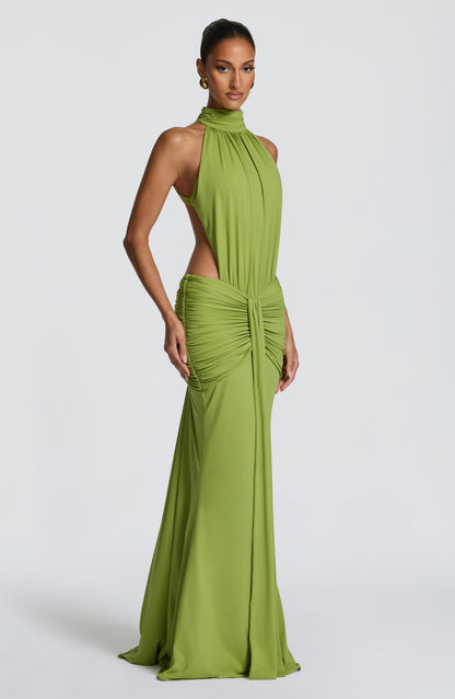 Thekla Maxi Dress - Olive Dress Babyboo Fashion Premium Exclusive Design